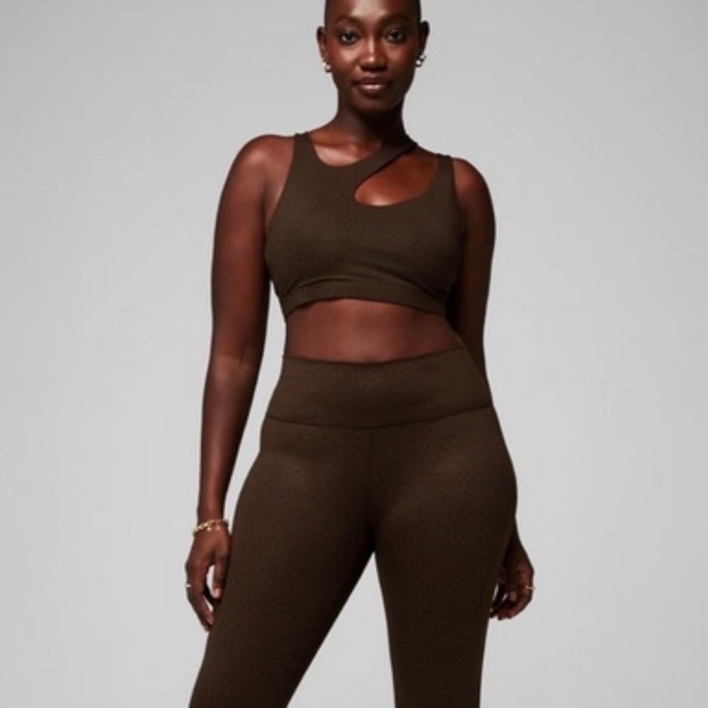 Fabletics Brown Women's Top and Matching leggings